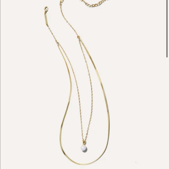 Kendra Scott Accessories - Kendra Scott Lindsay Gold‎ Multi Strand Necklace in White Pearl